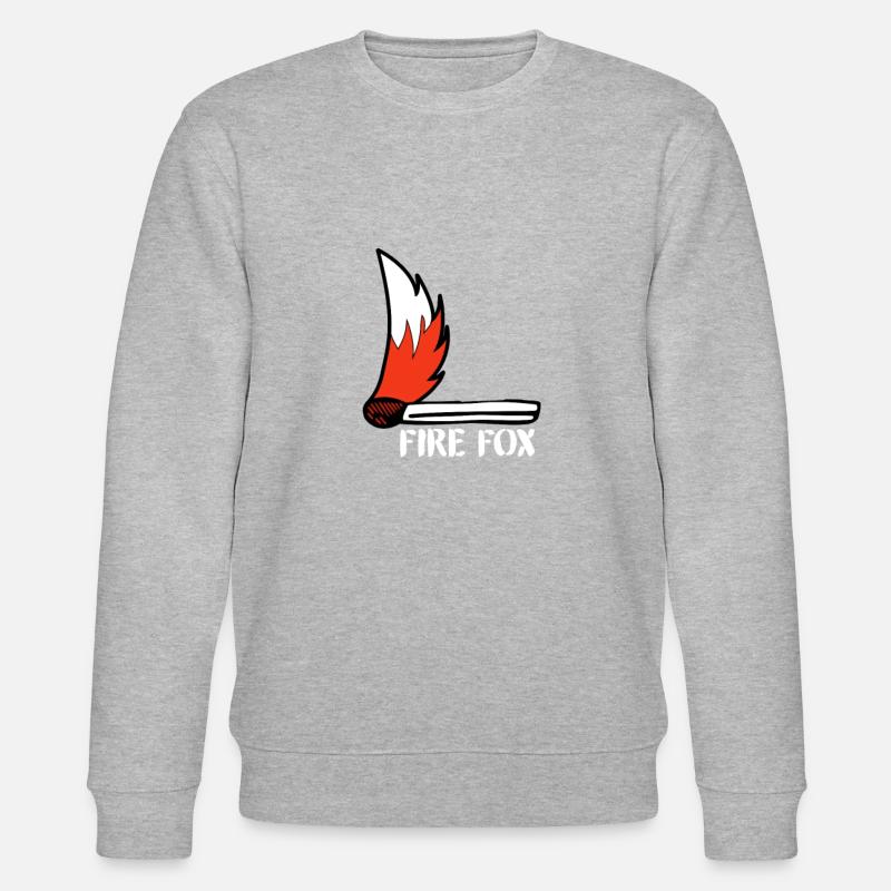 Fire Fox - Fire Fox - Match - Stanley/Stella CHANGER Unisex Organic Sweatshirt - heather grey