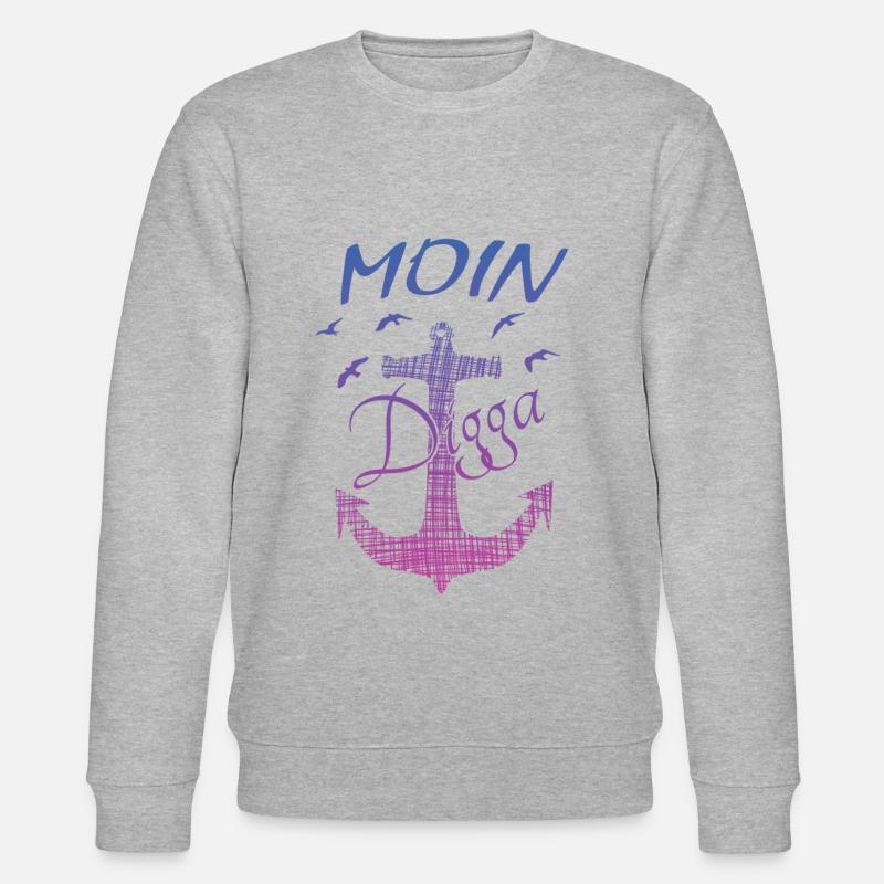 MOIN - Stanley/Stella Unisex Bio-Sweatshirt CHANGER  - Grau meliert