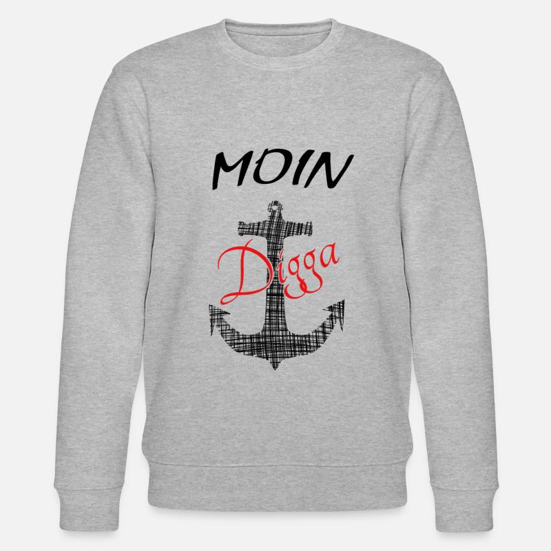 Moin - Stanley/Stella Unisex Bio-Sweatshirt CHANGER  - Grau meliert