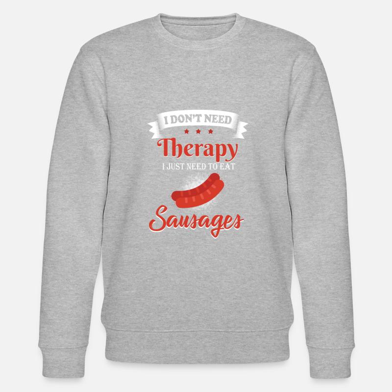 Würstchen Therapie - Stanley/Stella Unisex Bio-Sweatshirt CHANGER  - Grau meliert