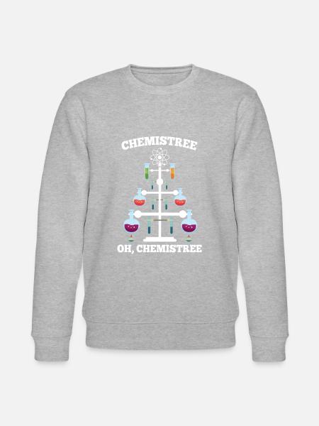 Chemie Weihnachtsbaum - Stanley/Stella Unisex Bio-Sweatshirt CHANGER - Grau meliert