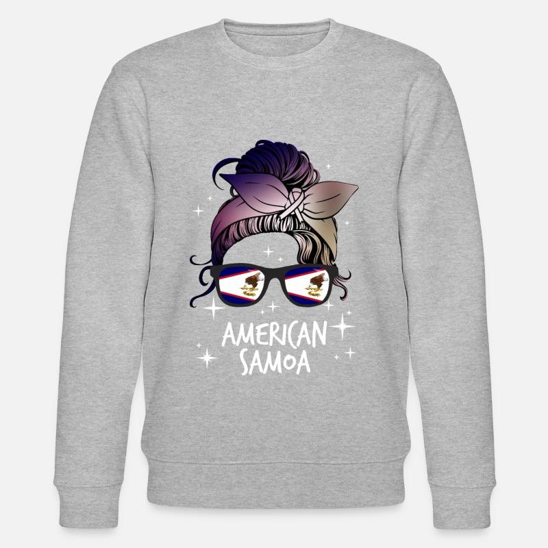 Amerikanisch-Samoa - Stanley/Stella Unisex Bio-Sweatshirt CHANGER - Grau meliert