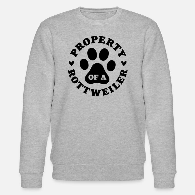 Eigentum eines Rottweilers - Stanley/Stella Unisex Bio-Sweatshirt CHANGER  - Grau meliert