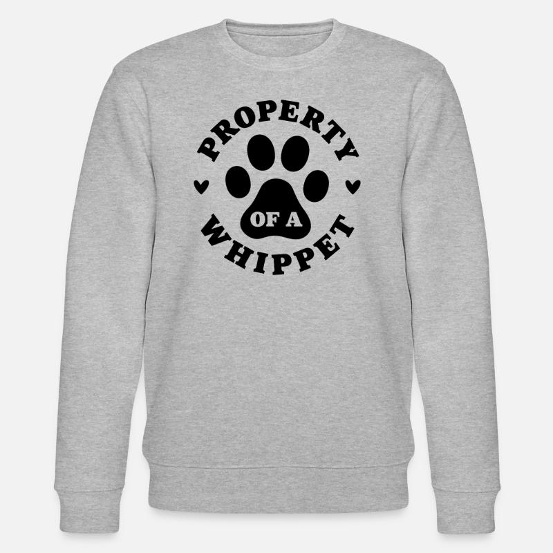Propriété d’un Whippet - Sweat bio CHANGER Stanley/Stella Unisexe - gris chiné
