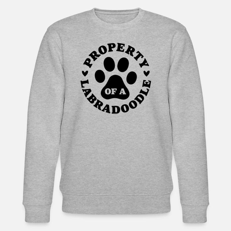 Eigentum eines Labradoodles - Stanley/Stella Unisex Bio-Sweatshirt CHANGER  - Grau meliert