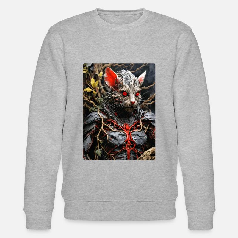 Spooky Plants Mouse 1.3 - Stanley/Stella CHANGER Unisex Organic Sweatshirt - heather grey