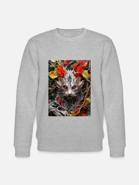 Spooky Plants Mouse 1.6 - Stanley/Stella CHANGER Unisex Organic Sweatshirt - heather grey