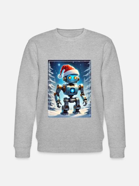 Winterlandschaft Robot 1.8 - Stanley/Stella Unisex Bio-Sweatshirt CHANGER  - Grau meliert