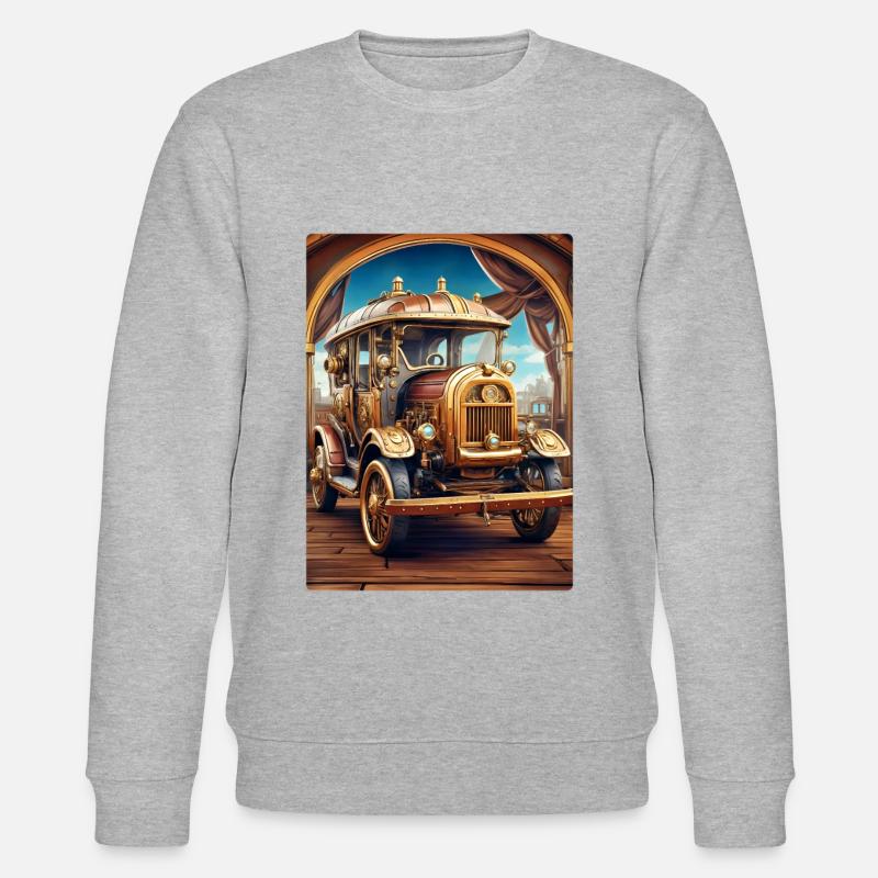 Steampunk Automobile 1.10 - Sweat bio CHANGER Stanley/Stella Unisexe - gris chiné
