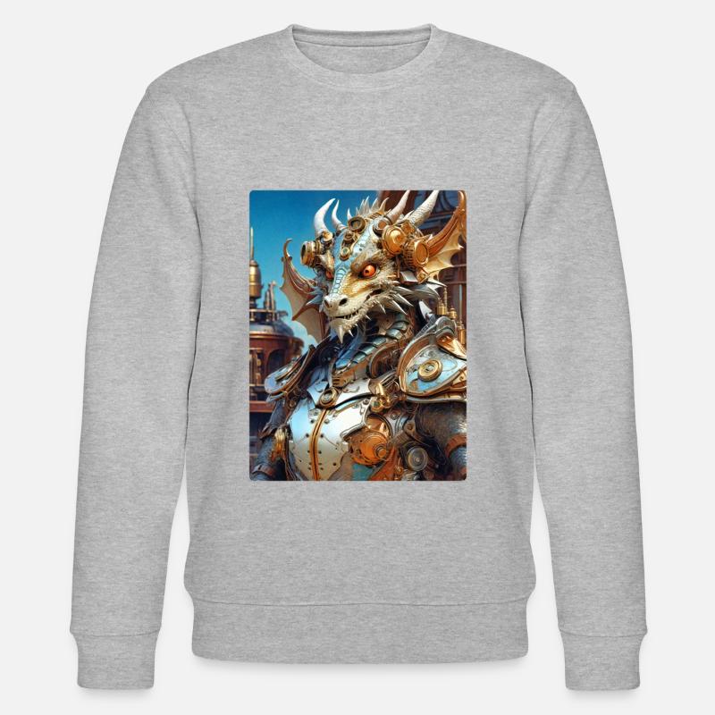 Dragon Steampunk 1.16 - Sweat bio CHANGER Stanley/Stella Unisexe - gris chiné
