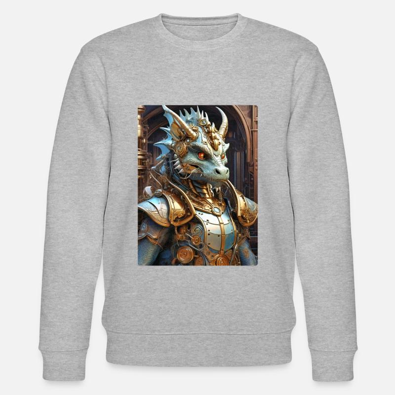 Dragon Steampunk 1.18 - Sweat bio CHANGER Stanley/Stella Unisexe - gris chiné