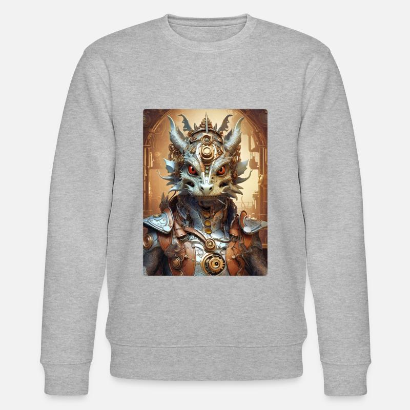 Dragon Steampunk 1.7 - Sweat bio CHANGER Stanley/Stella Unisexe - gris chiné