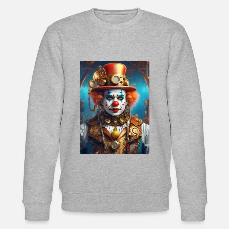 Clown Steampunk 1.12 - Sweat bio CHANGER Stanley/Stella Unisexe - gris chiné