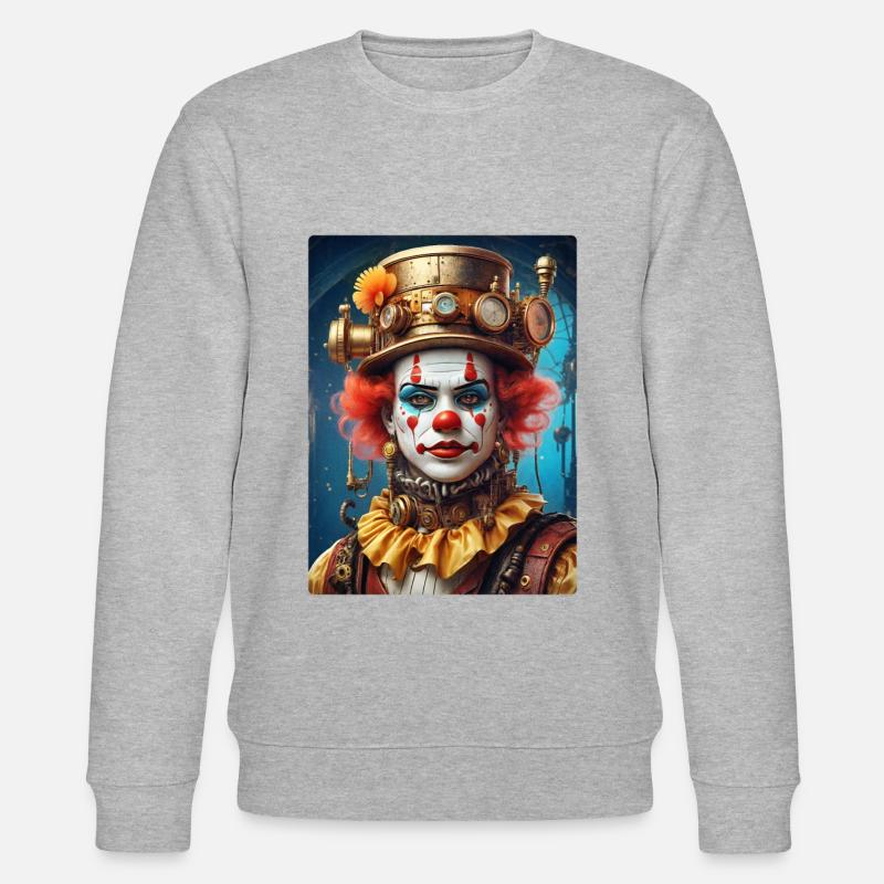 Clown Steampunk 1.24 - Sweat bio CHANGER Stanley/Stella Unisexe - gris chiné