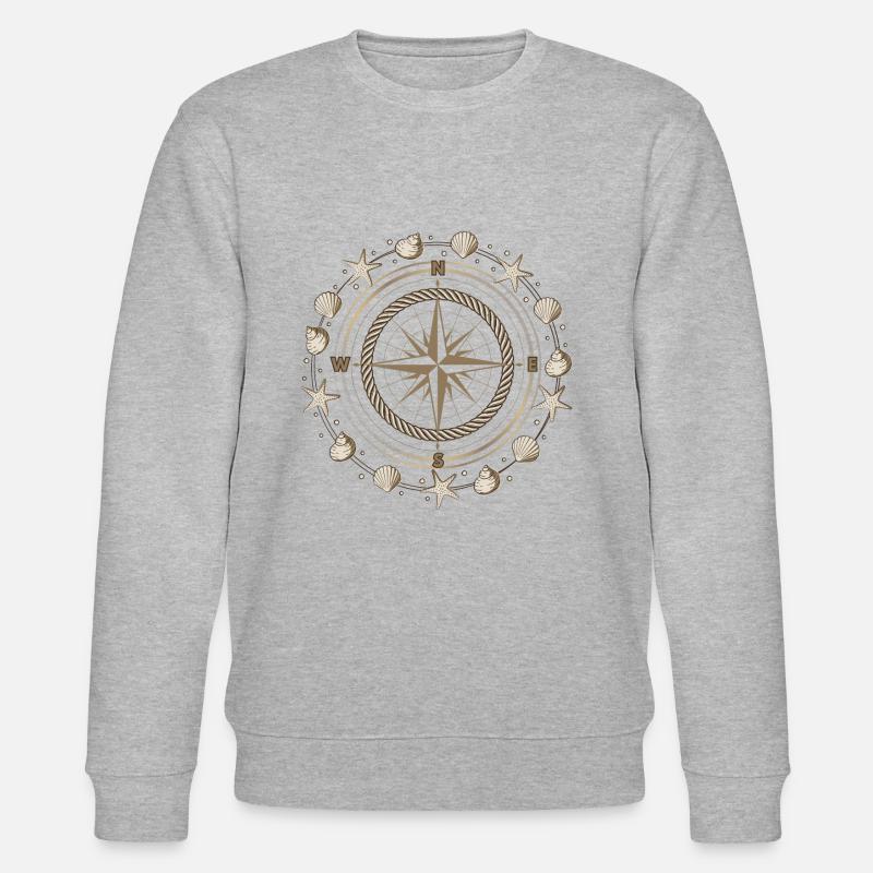 Compass Maritime Shells - Stanley/Stella CHANGER Unisex Organic Sweatshirt - heather grey