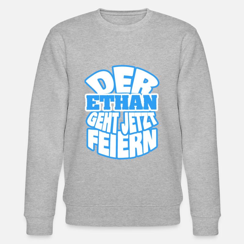 Party Feiern it Ethan - Stanley/Stella Unisex Bio-Sweatshirt CHANGER  - Grau meliert