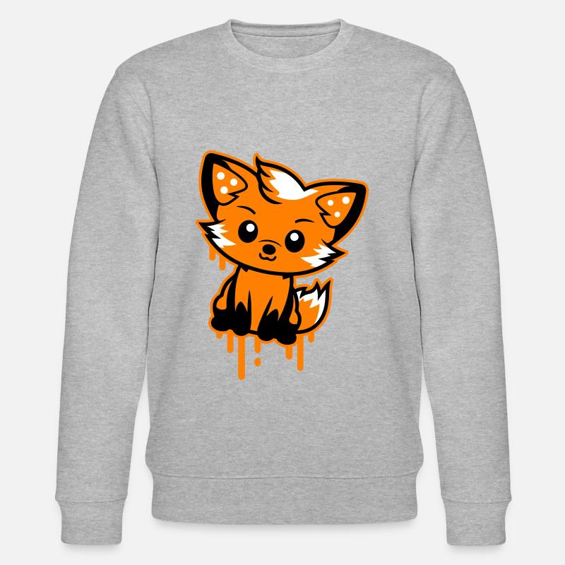 Fox Comic - Sweat bio CHANGER Stanley/Stella Unisexe - gris chiné