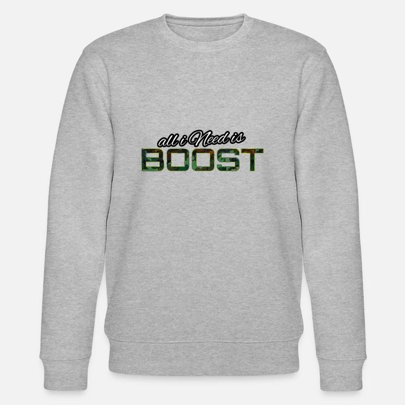 All i Need is boost - Stanley/Stella CHANGER Unisex Organic Sweatshirt - heather grey