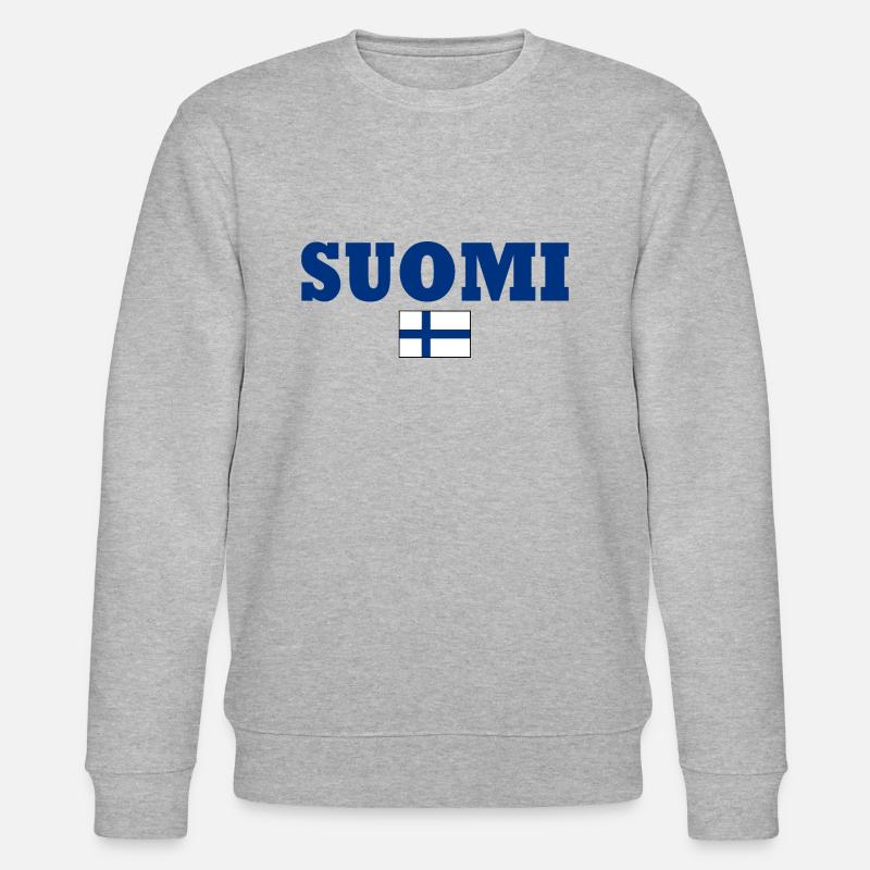 Suomi - Stanley/Stella Unisex Bio-Sweatshirt CHANGER  - Grau meliert