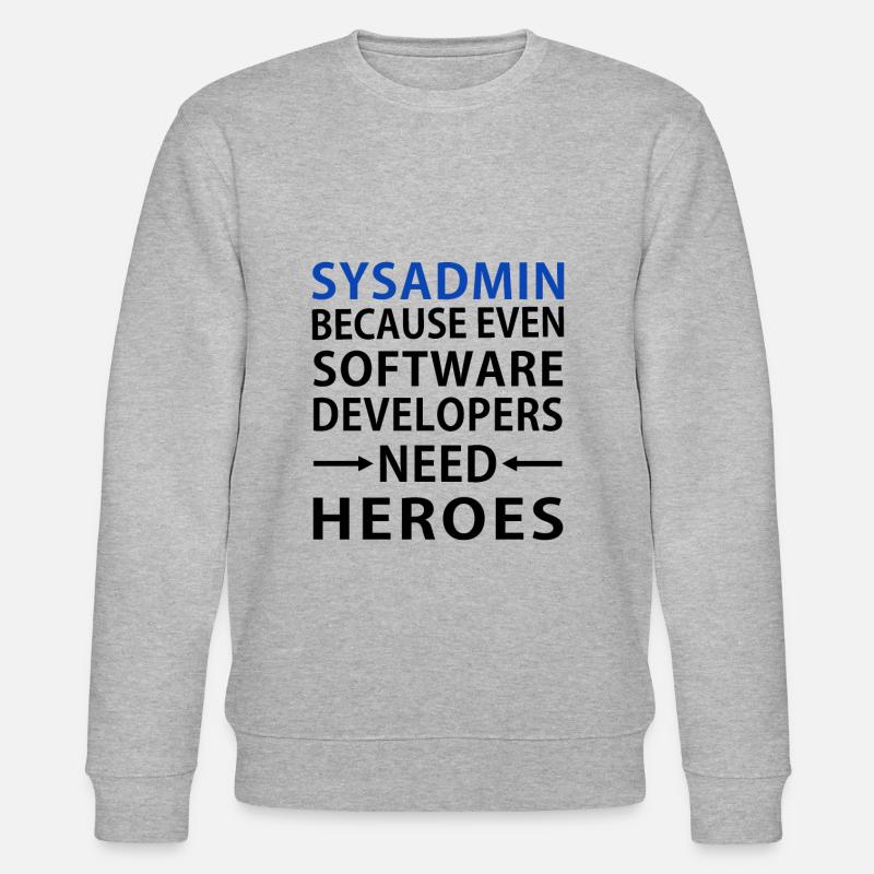 Sysadmin - Stanley/Stella CHANGER Unisex Organic Sweatshirt - heather grey