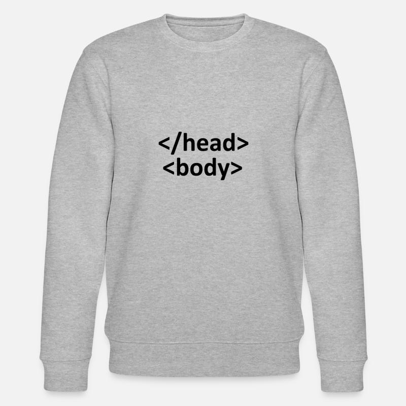 Web developer shirt - Stanley/Stella CHANGER Unisex Organic Sweatshirt - heather grey