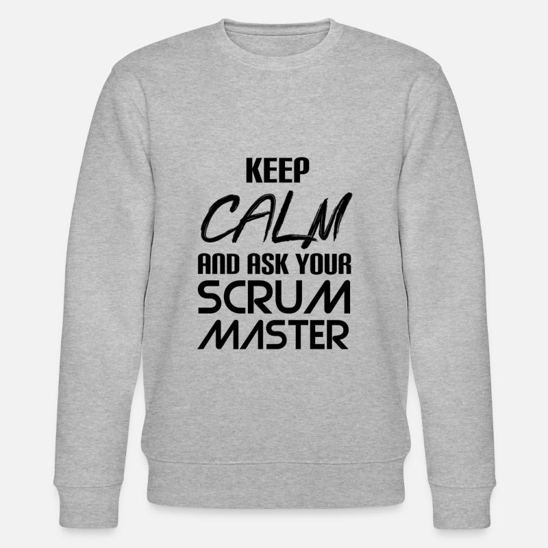 Scrum Master Shirt - Stanley/Stella Unisex Bio-Sweatshirt CHANGER  - Grau meliert