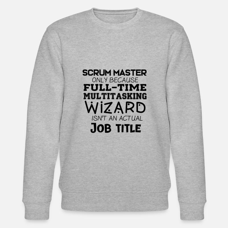 Scrum Master - Stanley/Stella Unisex Bio-Sweatshirt CHANGER  - Grau meliert