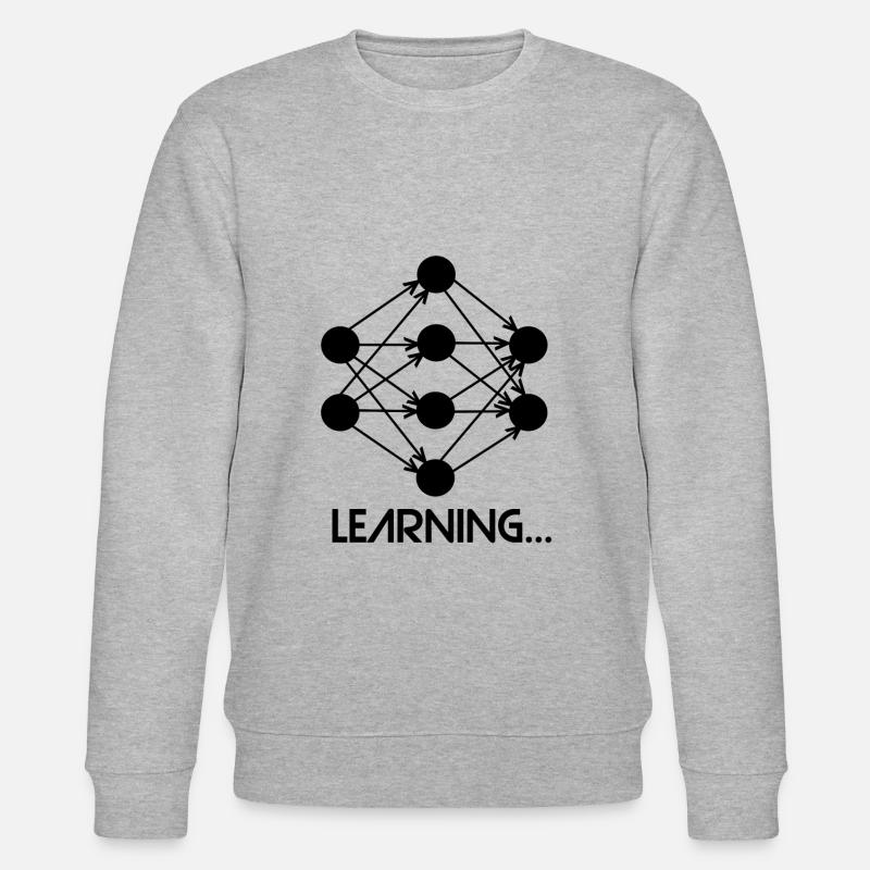 Machine Learning Neural Network - Stanley/Stella CHANGER Unisex Organic Sweatshirt - heather grey