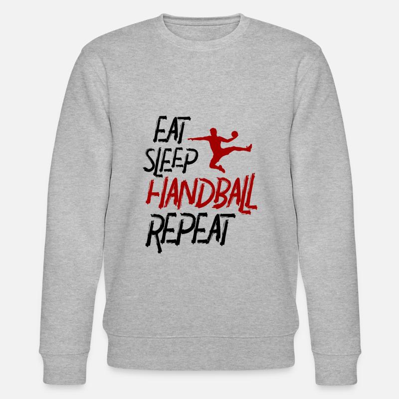 Eat Sleep Handball Répéter - Sweat bio CHANGER Stanley/Stella Unisexe - gris chiné