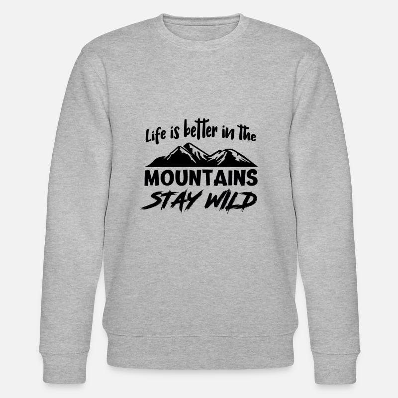 Berge Gebirge - Stanley/Stella Unisex Bio-Sweatshirt CHANGER  - Grau meliert