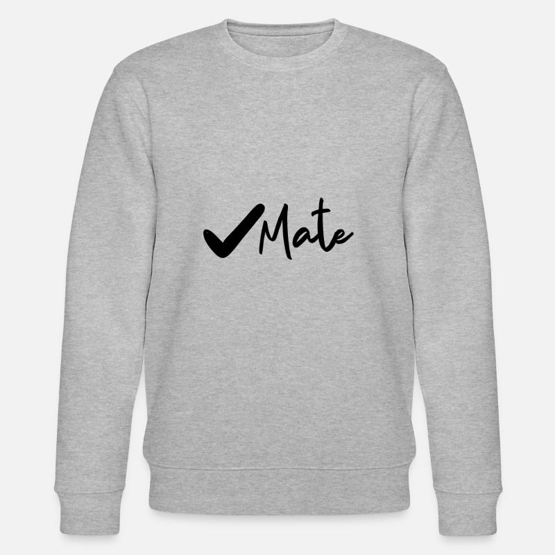 Schach Witz Schachmatt - Stanley/Stella Unisex Bio-Sweatshirt CHANGER  - Grau meliert