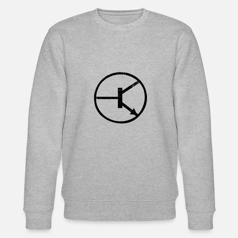 Electronics NPN Transistor - Stanley/Stella CHANGER Unisex Organic Sweatshirt - heather grey