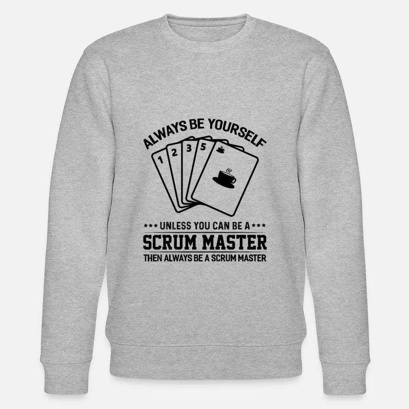 Scrum Master Agile Software Development - Stanley/Stella CHANGER Unisex Organic Sweatshirt - heather grey