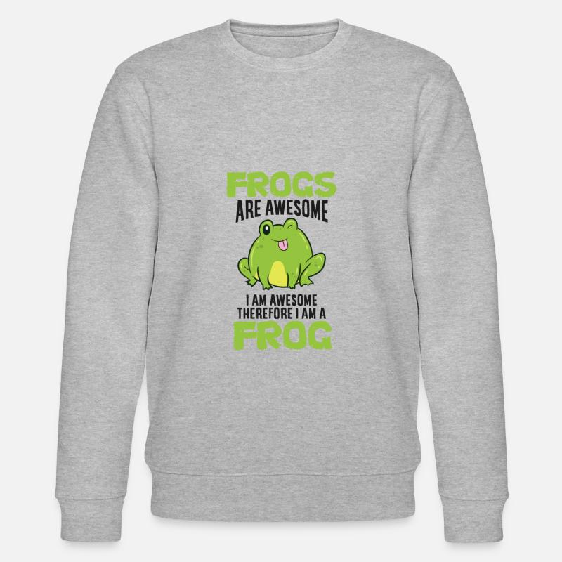 Je suis une grenouille - Sweat bio CHANGER Stanley/Stella Unisexe - gris chiné