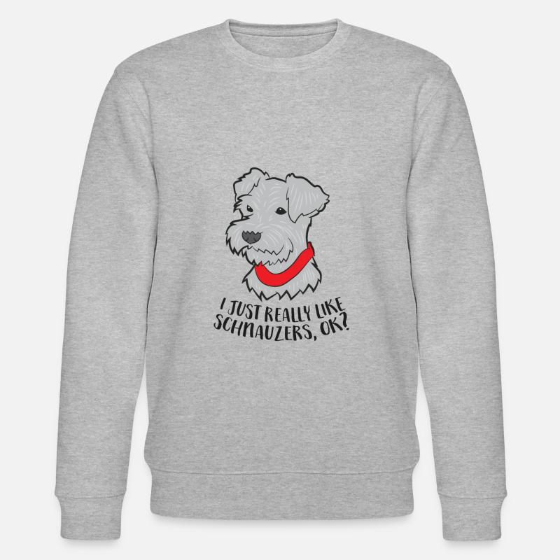 J’aime les chiens moustas - Sweat bio CHANGER Stanley/Stella Unisexe - gris chiné