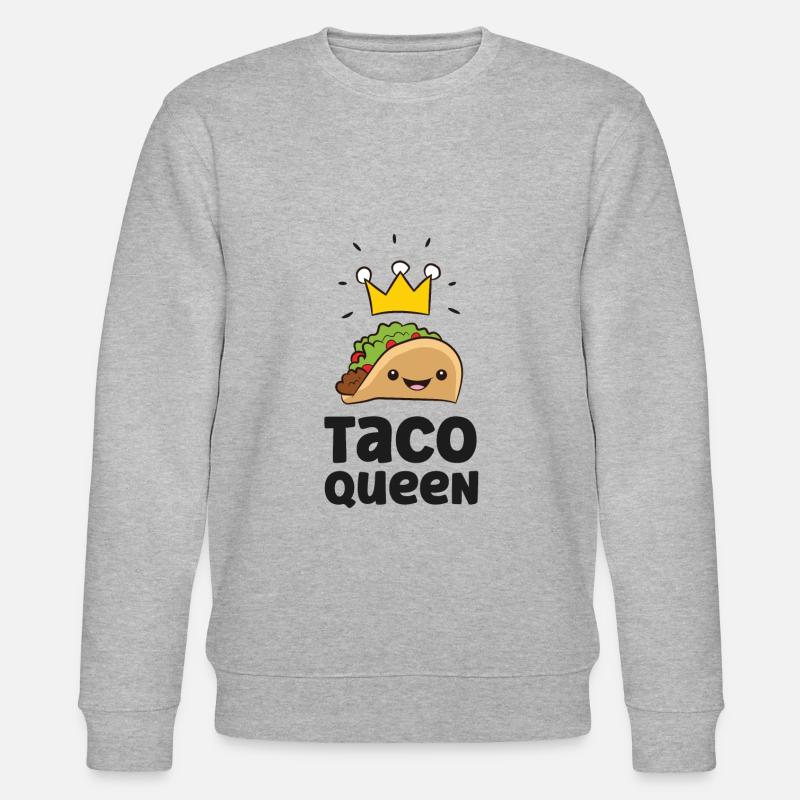 Taco Queen Drôle De Taco - Sweat bio CHANGER Stanley/Stella Unisexe - gris chiné