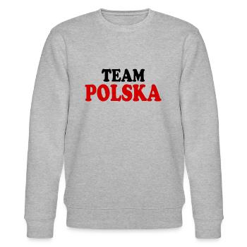 Polska - Stanley/Stella CHANGER Unisex Organic Sweatshirt - heather grey - Front - Nik (191cm) & Marisol (170cm)