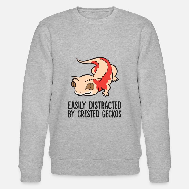 Facilement distrait par Haubengeckos - Sweat bio CHANGER Stanley/Stella Unisexe - gris chiné