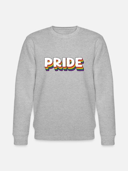 LGBTQ Rainbow Pride - Stanley/Stella CHANGER Unisex Organic Sweatshirt - heather grey