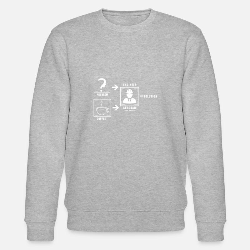 Problem solution coffee - Stanley/Stella CHANGER Unisex Organic Sweatshirt - heather grey