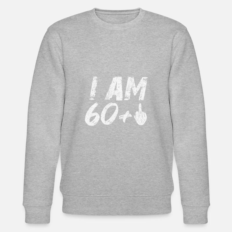 Ich bin 60+! - Stanley/Stella Unisex Bio-Sweatshirt CHANGER  - Grau meliert