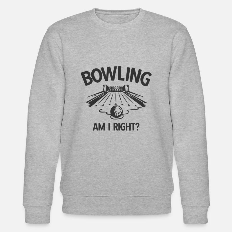 Bowling - Stanley/Stella Unisex Bio-Sweatshirt CHANGER  - Grau meliert
