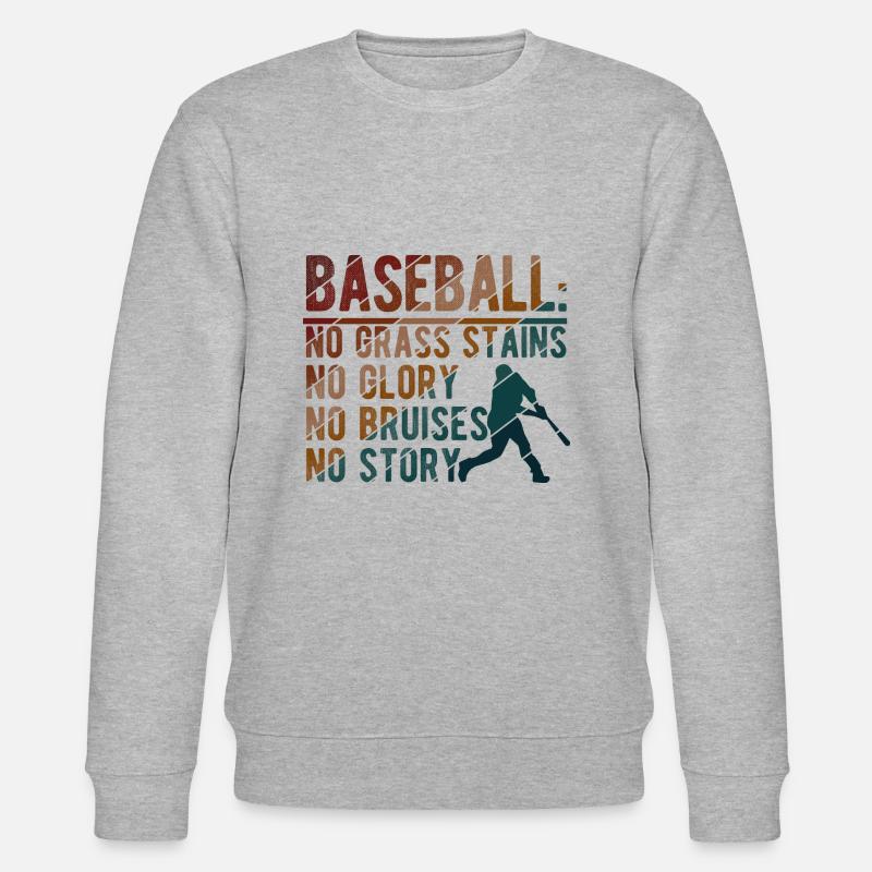 Baseball - Stanley/Stella Unisex Bio-Sweatshirt CHANGER  - Grau meliert