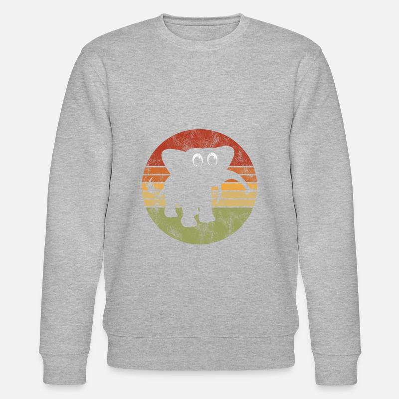 Eléphant éléphant pour enfants - Sweat bio CHANGER Stanley/Stella Unisexe - gris chiné