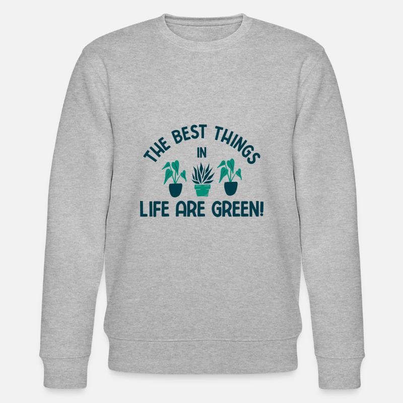 Landschaftsgärtner Hobbygärtner Gärtner - Stanley/Stella Unisex Bio-Sweatshirt CHANGER  - Grau meliert
