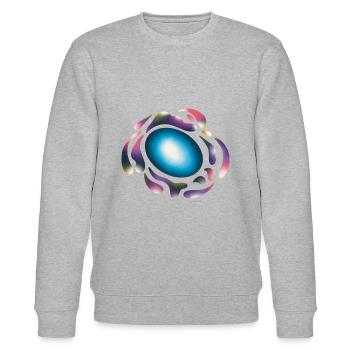 Galaxie Design - Stanley/Stella Unisex Bio-Sweatshirt CHANGER  - Grau meliert - Vorne - Nik (191cm) & Marisol (170cm)