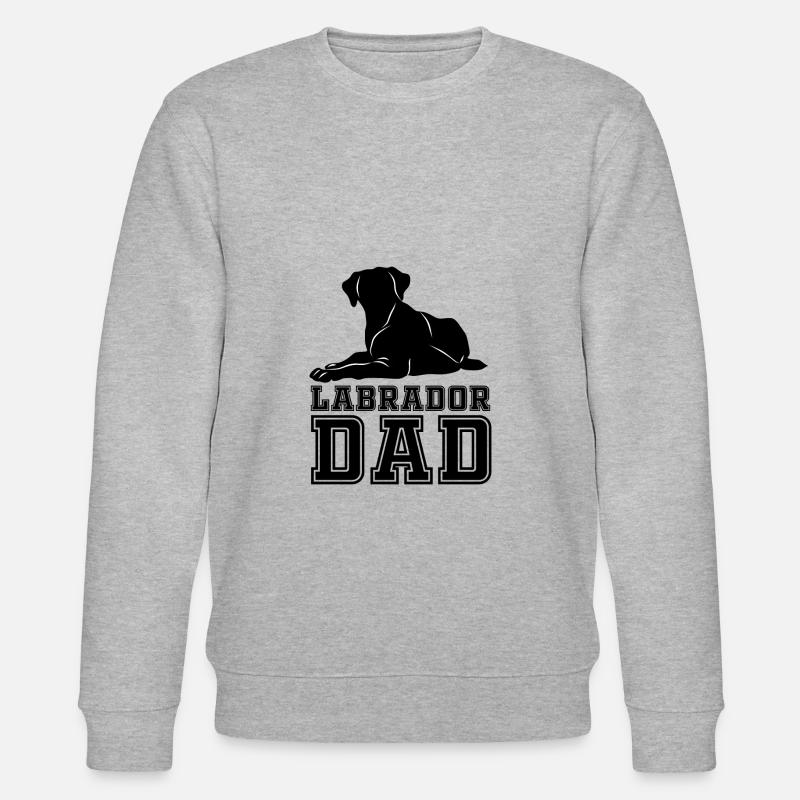Labrador Dad - Stanley/Stella Unisex Bio-Sweatshirt CHANGER  - Grau meliert