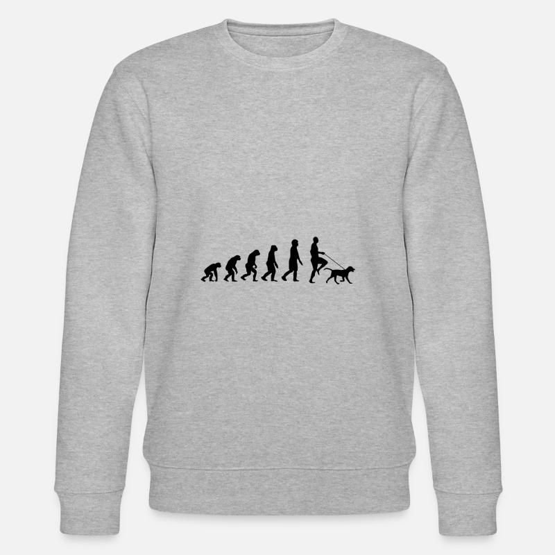 Labrador Evolution - Stanley/Stella Unisex Bio-Sweatshirt CHANGER  - Grau meliert