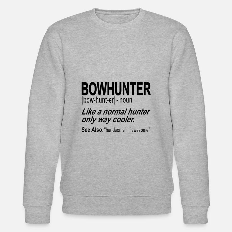 Bowhunter - Stanley/Stella Unisex Bio-Sweatshirt CHANGER  - Grau meliert