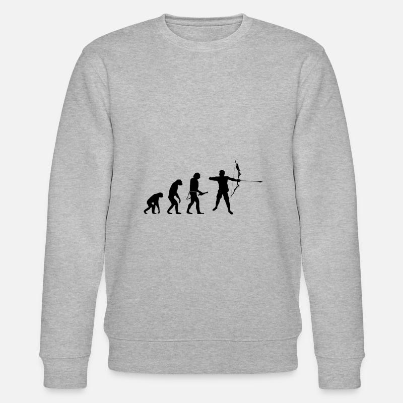 Bogenschießen - Stanley/Stella Unisex Bio-Sweatshirt CHANGER  - Grau meliert